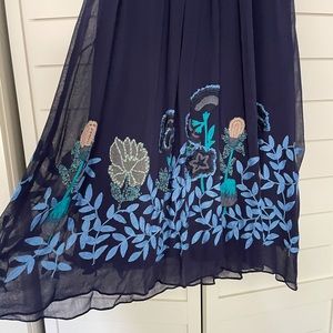 Anthropologie Not So Serious Embroidered Dress